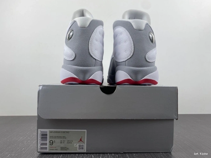 1st Kicks Shoes Jordan 13 Wolf Grey Air 414571-160 0815